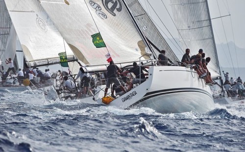 BELLEROSE-DUVEL and DSK COMIFIN in close fleet racing - Rolex Swan Cup ©  Rolex/ Kurt Arrigo http://www.regattanews.com